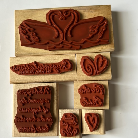 Swan stamp set - Picture 8 of 8